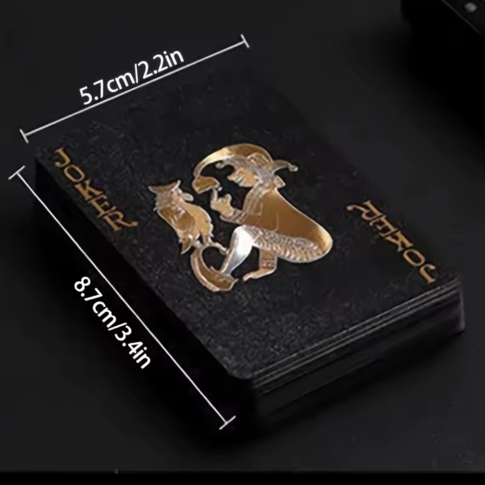 BRAND NEW DECK OF BLACK WATERPROOF ROSE POKER CARDS - Picture 5 of 9